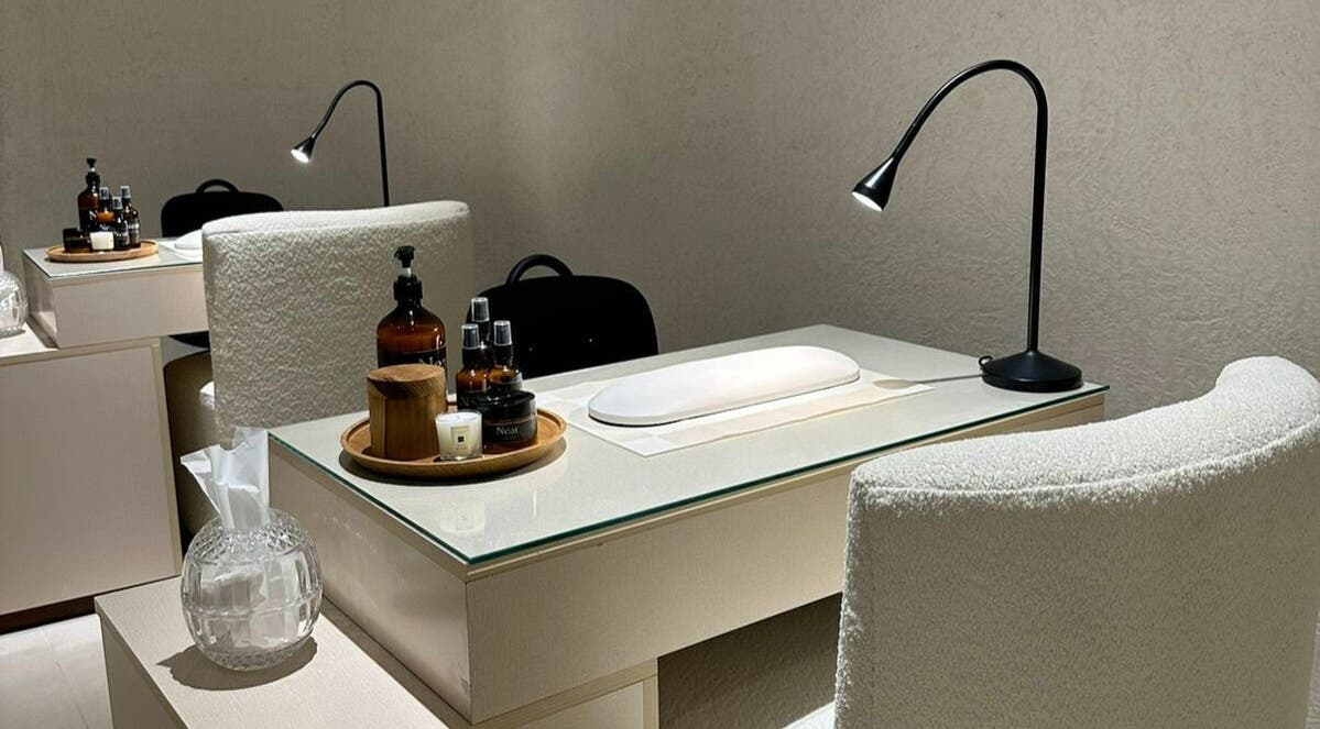 Cozy nail care station at Neat Nails - صالون الأظافر المرتبة, Riyadh, Riyadh Province, SA, showcasing elegance.