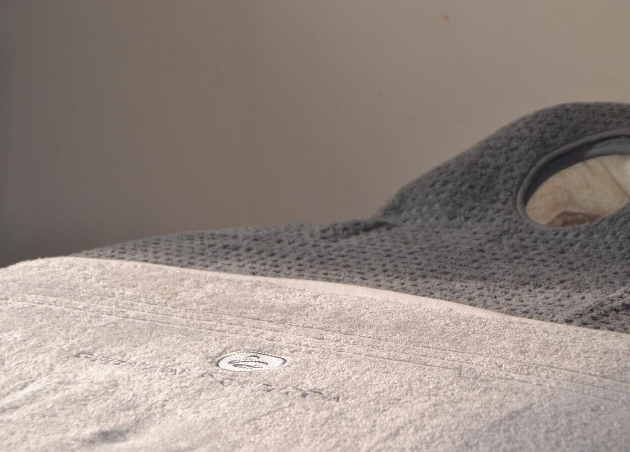 Comfortable massage table at La Belle Vita Wellness, Rye, England, GB, enhances relaxation experiences.