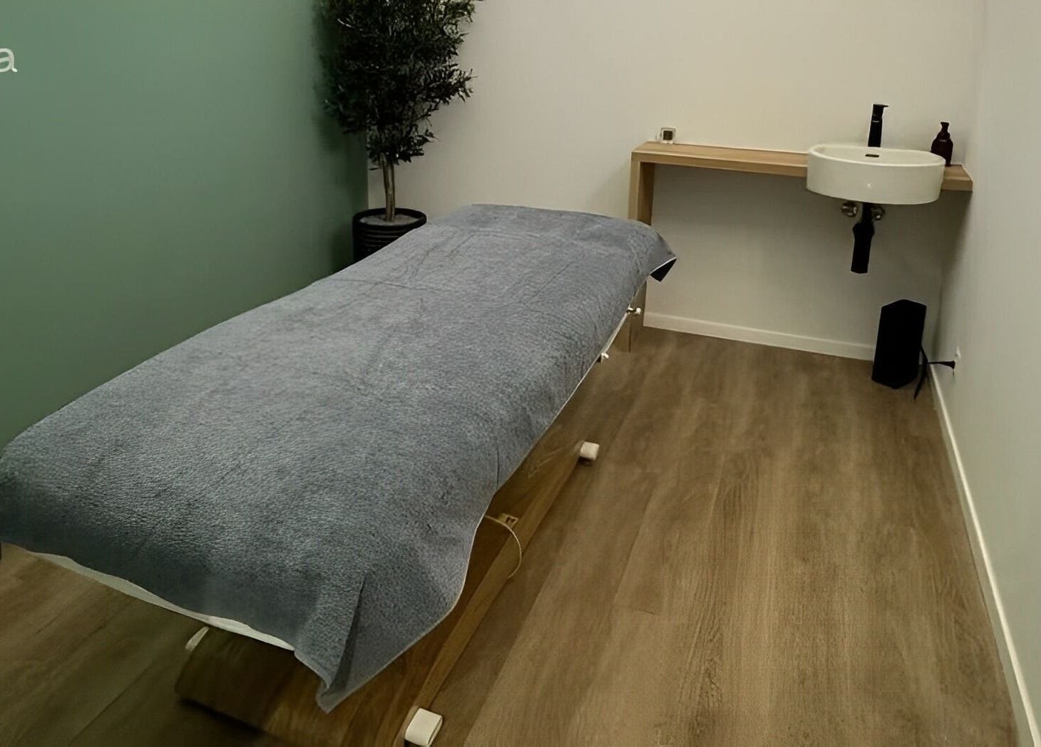 Salle de massage paisible chez L'instant Colibri, Petit-lancy, Genève, CH.