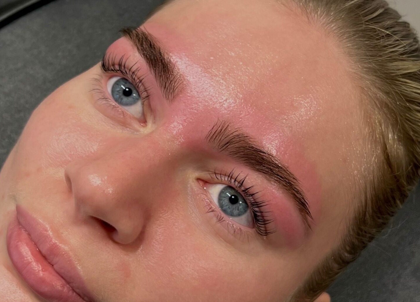 Well-groomed eyebrows after treatment at Sophz Browz, Barry, Wales, GB for a polished look.