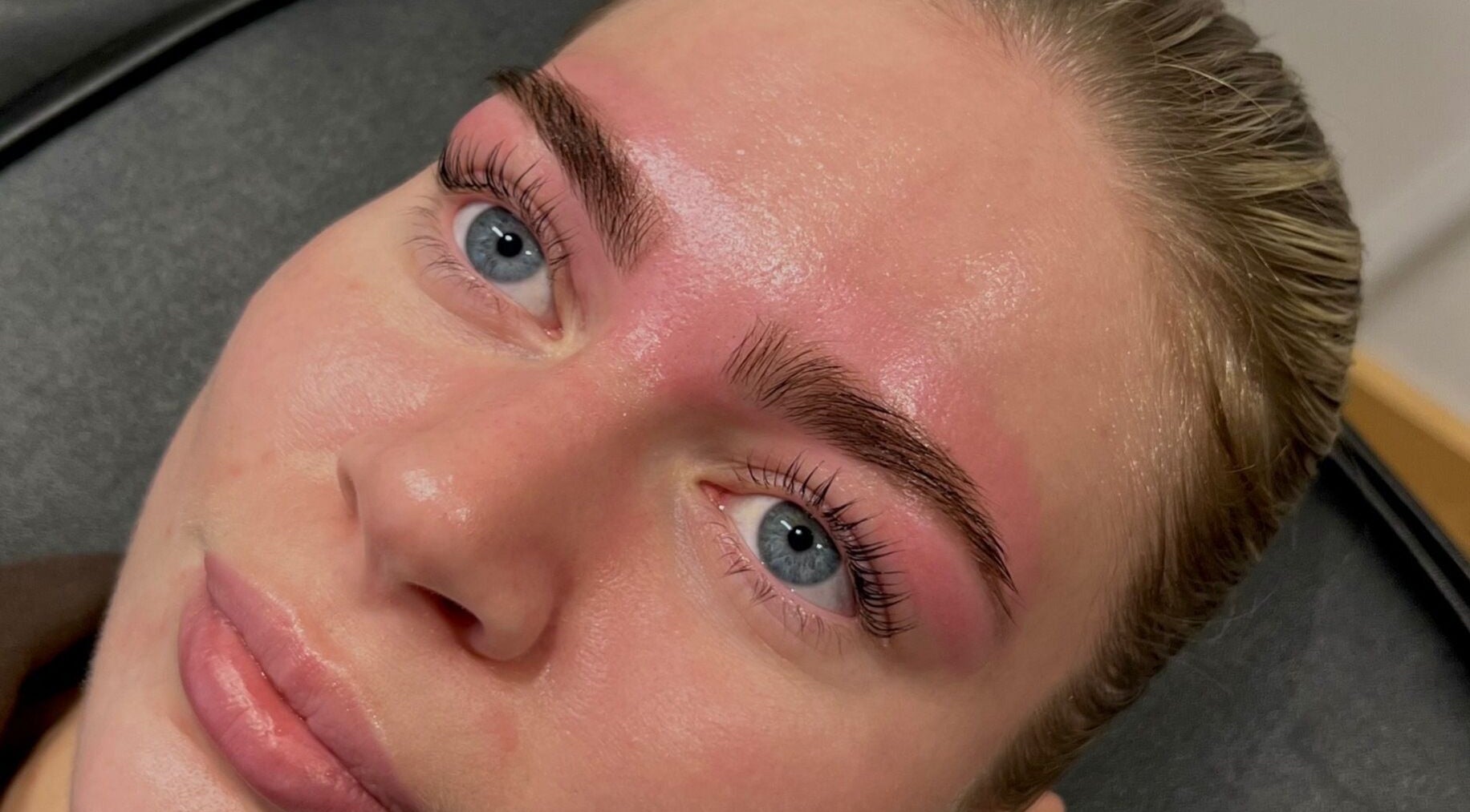 Well-groomed eyebrows after treatment at Sophz Browz, Barry, Wales, GB for a polished look.