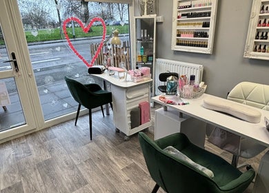Modern nail station at Tilly Rose Nails at The Beauty Lounge, Newcastle-under-lyme, England, GB.