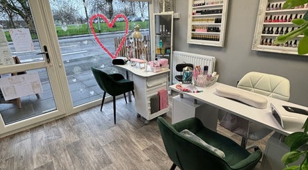 Modern nail station at Tilly Rose Nails at The Beauty Lounge, Newcastle-under-lyme, England, GB.