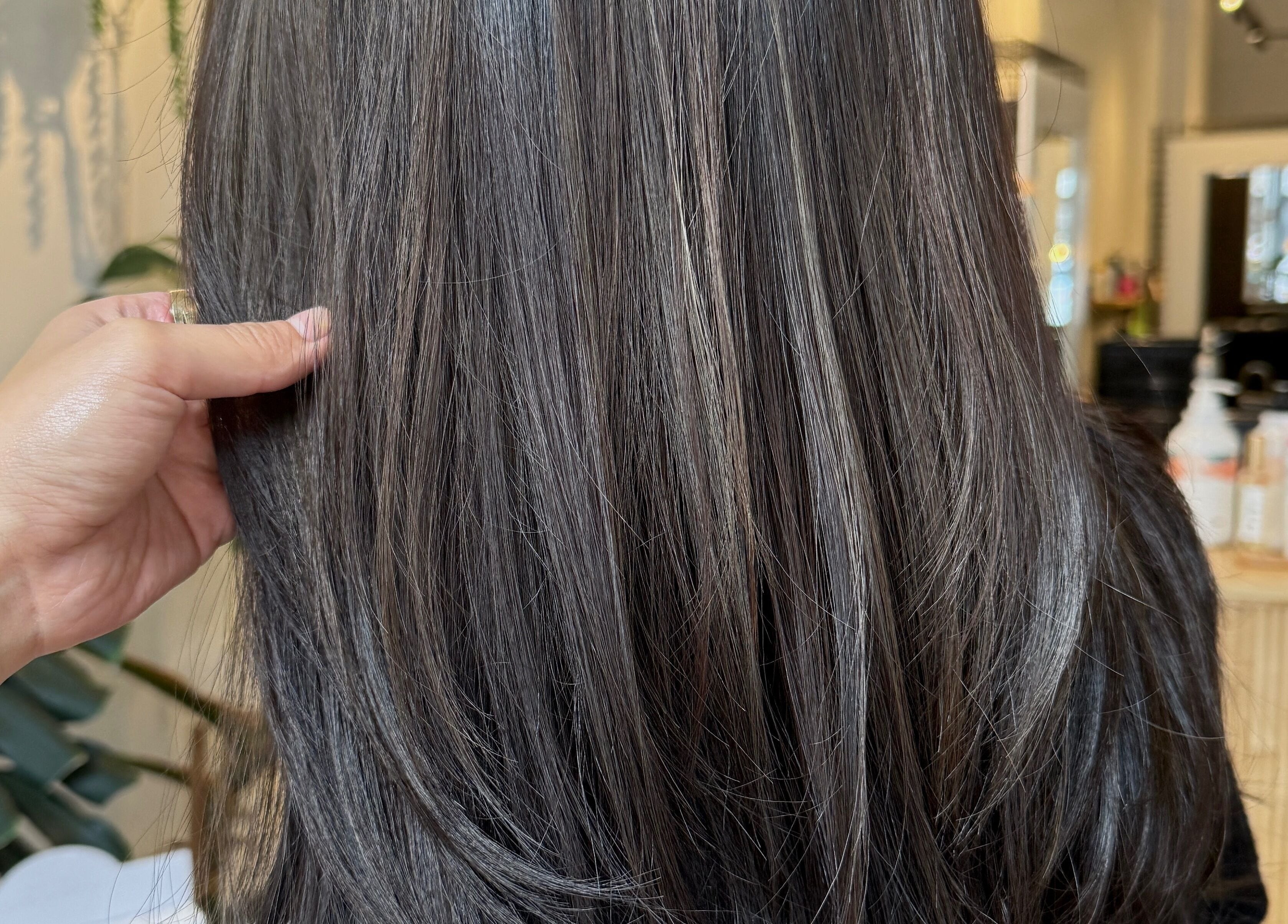 Smooth, straight hair styled at Hair By Kisha at Hairsalon Faraday, Auckland, Auckland, NZ.