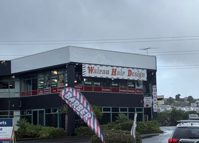 Exterior of Hair By Kisha at Wairau HairDesign, showcasing signage in Auckland, Auckland, NZ.