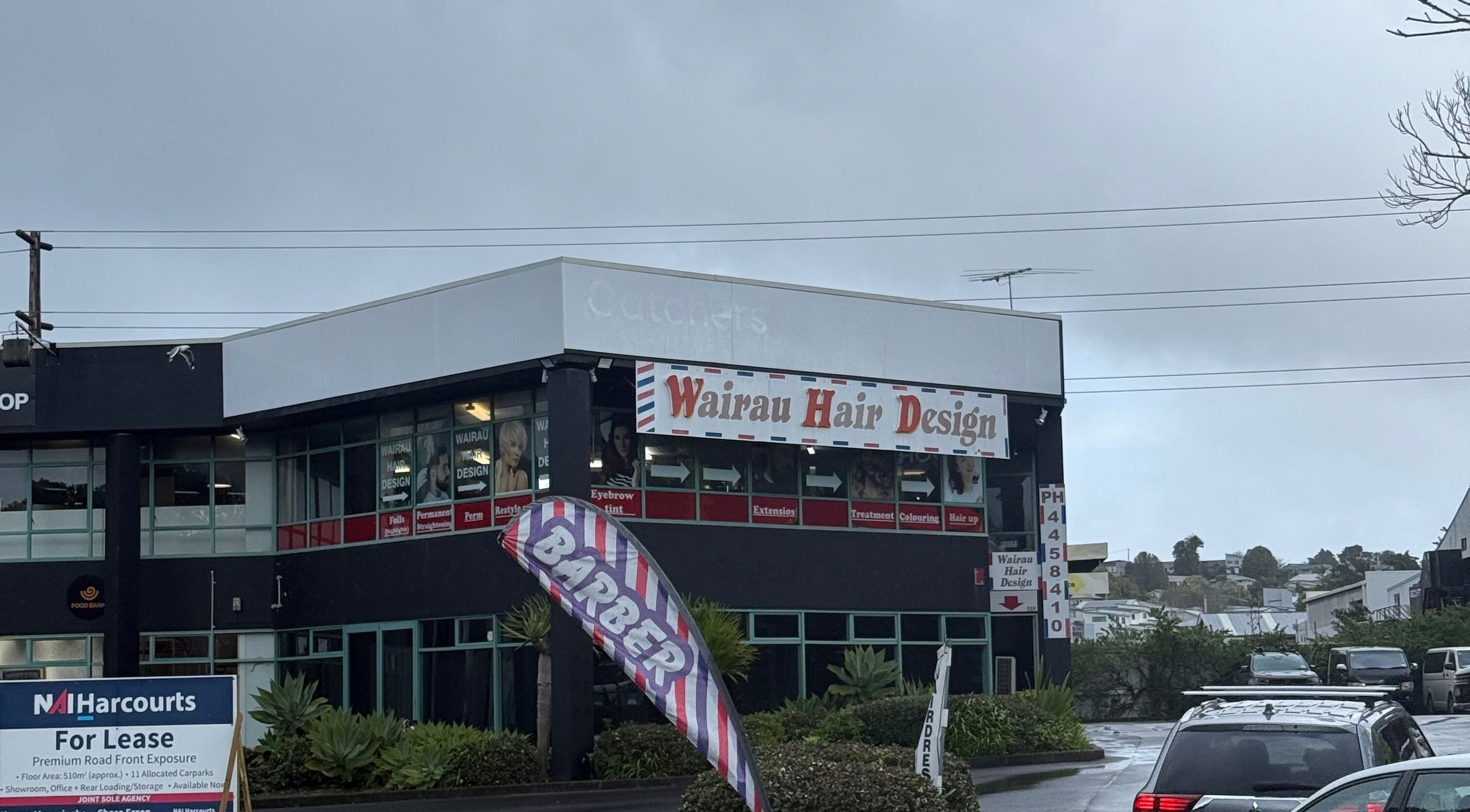Exterior of Hair By Kisha at Wairau HairDesign, showcasing signage in Auckland, Auckland, NZ.