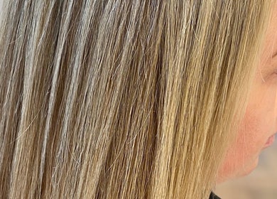 Styled blonde hair at Hair By Kisha at Wairau HairDesign, Auckland, Auckland, NZ.