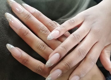 Sparkling manicure at Beauty by Charisse, Pietermaritzburg, Kwazulu-natal, ZA.
