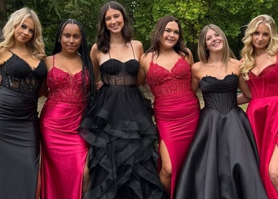 Elegant prom dresses at The Prom Den - Horsforth, showcasing style in Horsforth, England, GB.