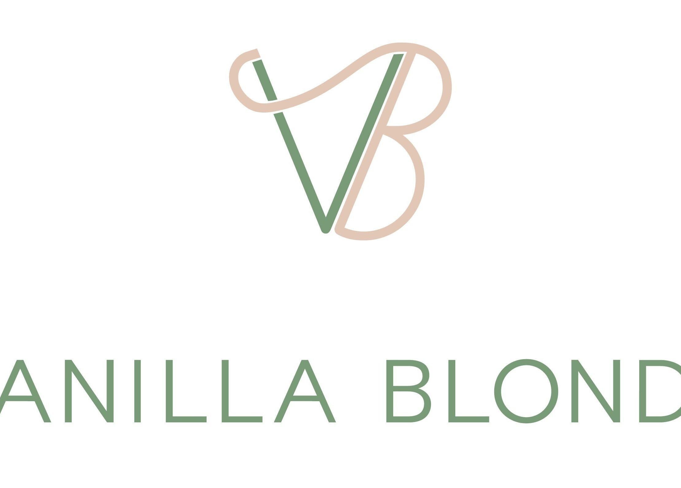 Logo of Vanilla Blonde salon, located in Witham, England, GB, showcasing elegant VB design.