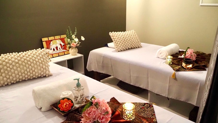 Tranquil massage room at Liverpool Nice Remedial & Thai Massage, Liverpool, New South Wales, AU.