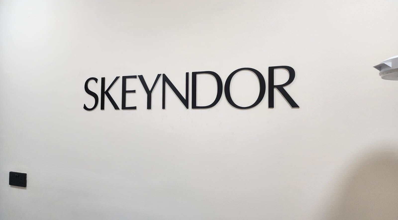 Skeyndor wall sign at FairyTale Salon - Muscat Grand Mall, Muscat Governorate, OM.