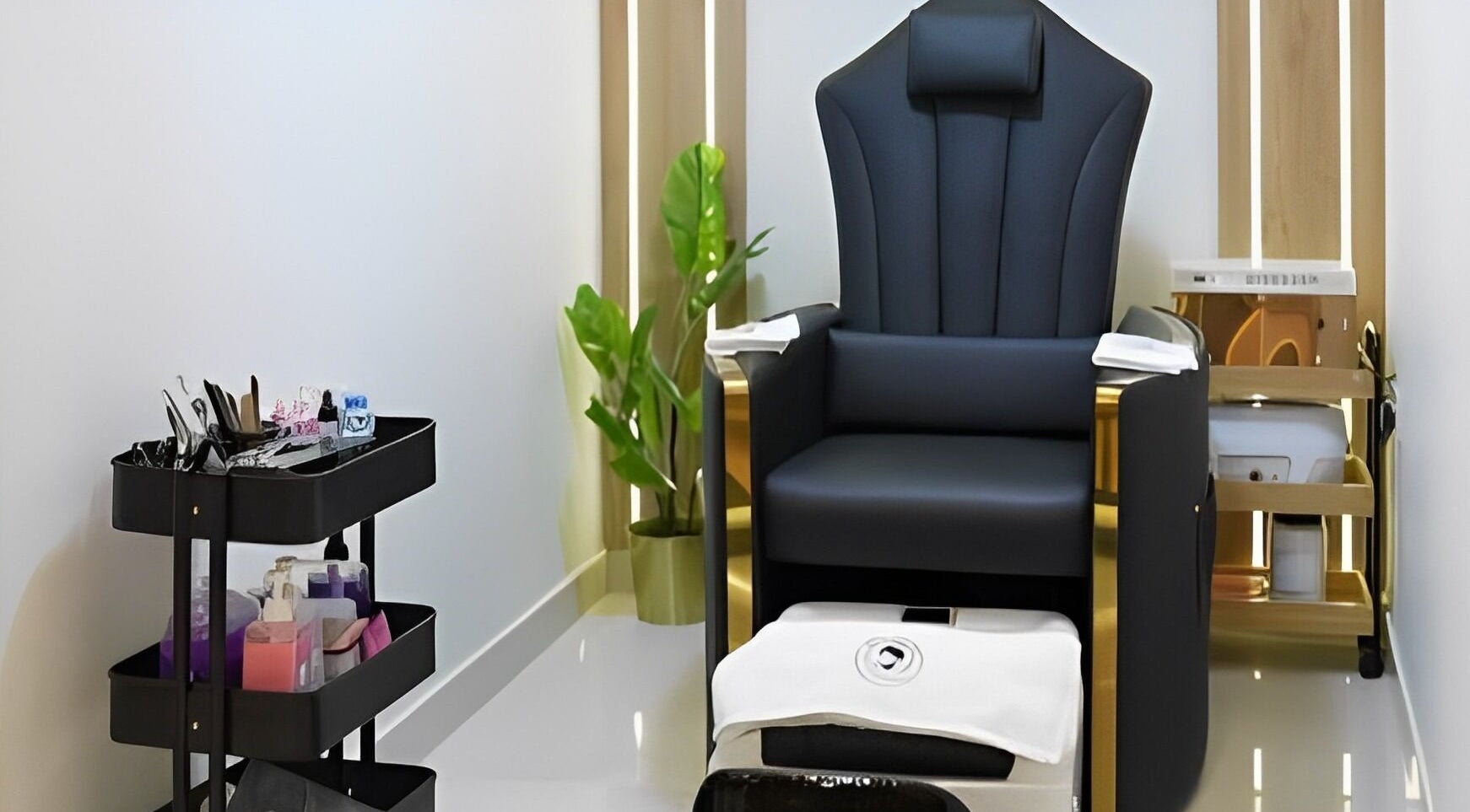 Elegant spa chair at Dax and Wax (Barbershop & Spa), Muscat, Muscat Governorate, OM. Experience ultimate relaxation.