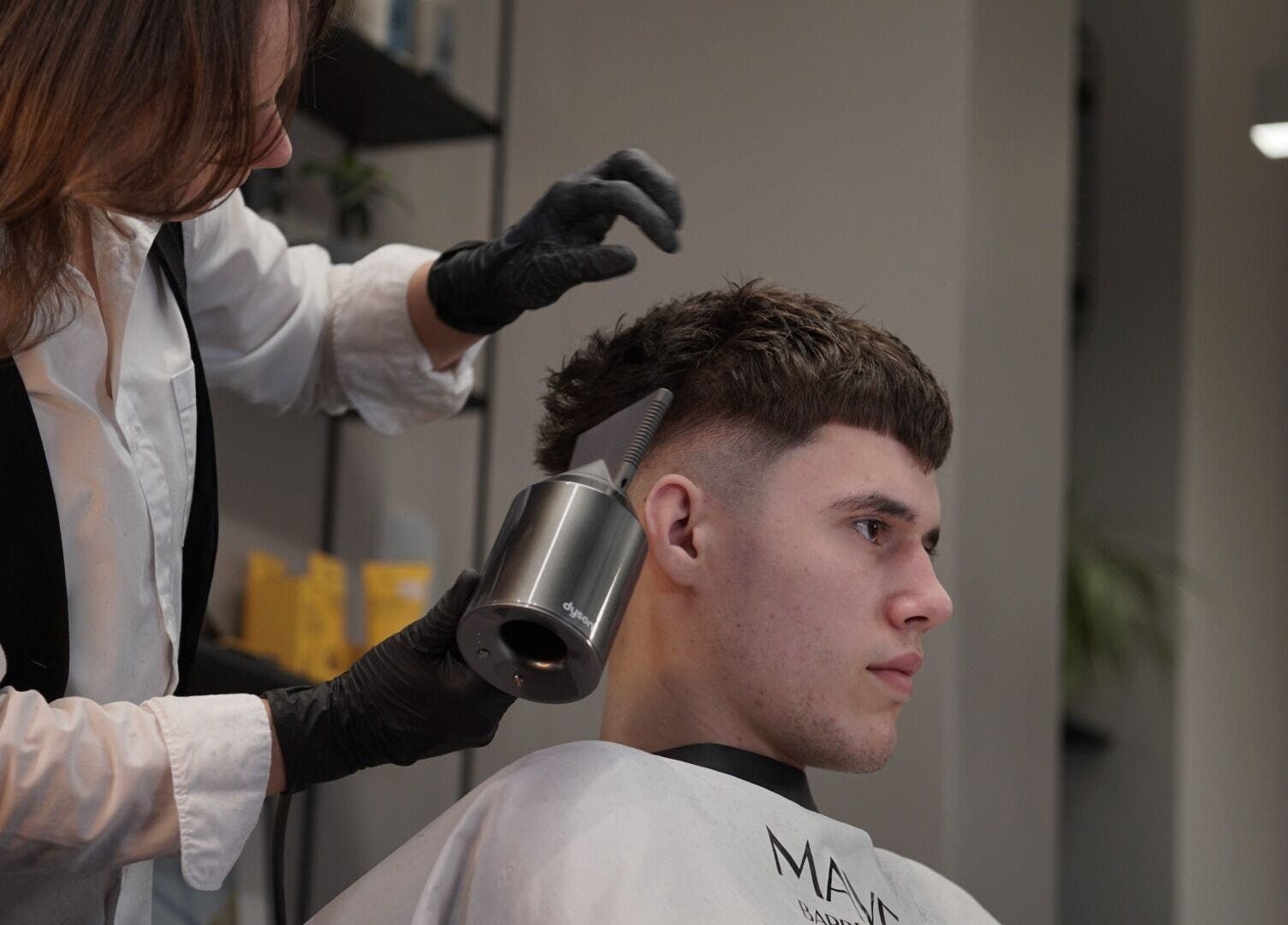 Professional haircut in progress at Mave Barbershop | Rīga, located in Rīga, LV.
