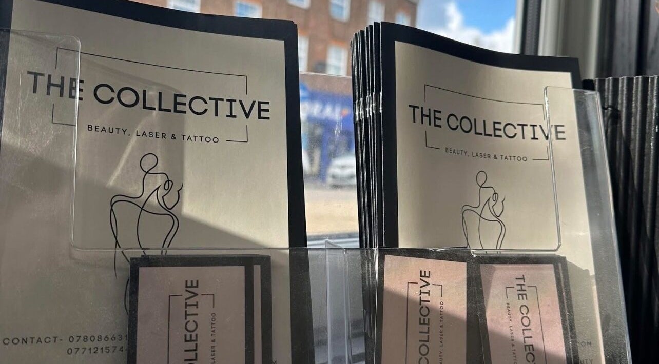 Flyers for beauty and tattoo services at DMW Aesthetics, Stanford-le-hope, England, GB.