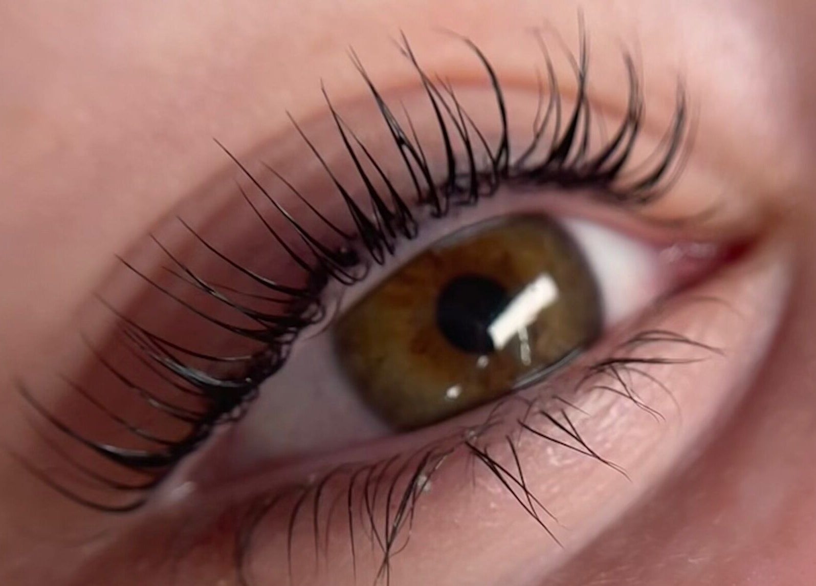 Closeup of lush lashes at Refined Lash Lounge, Kyneton, Victoria, AU showcasing eyelash extension detail.