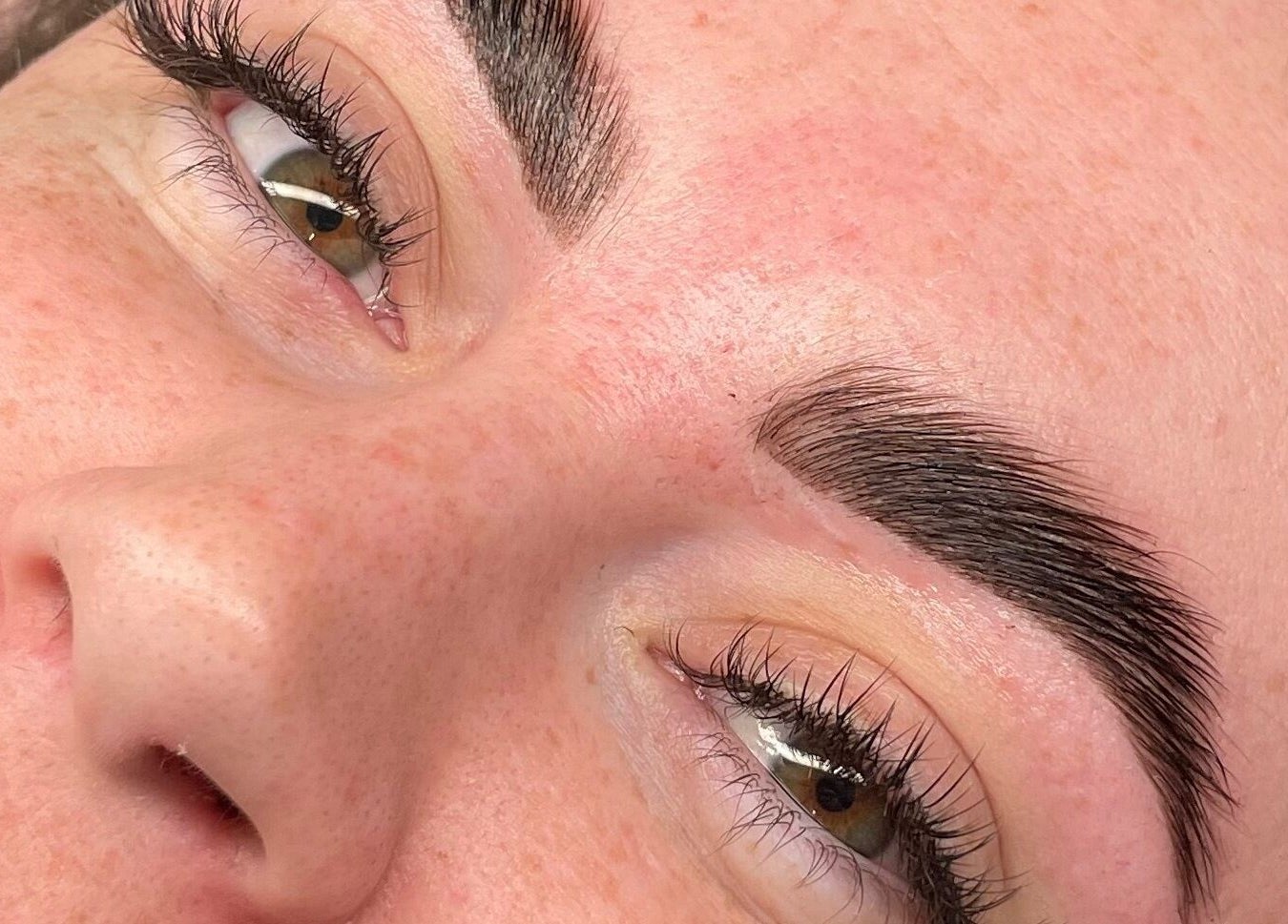 Beautifully enhanced lashes and brows at Refined Lash Lounge, Kyneton, Victoria, AU.