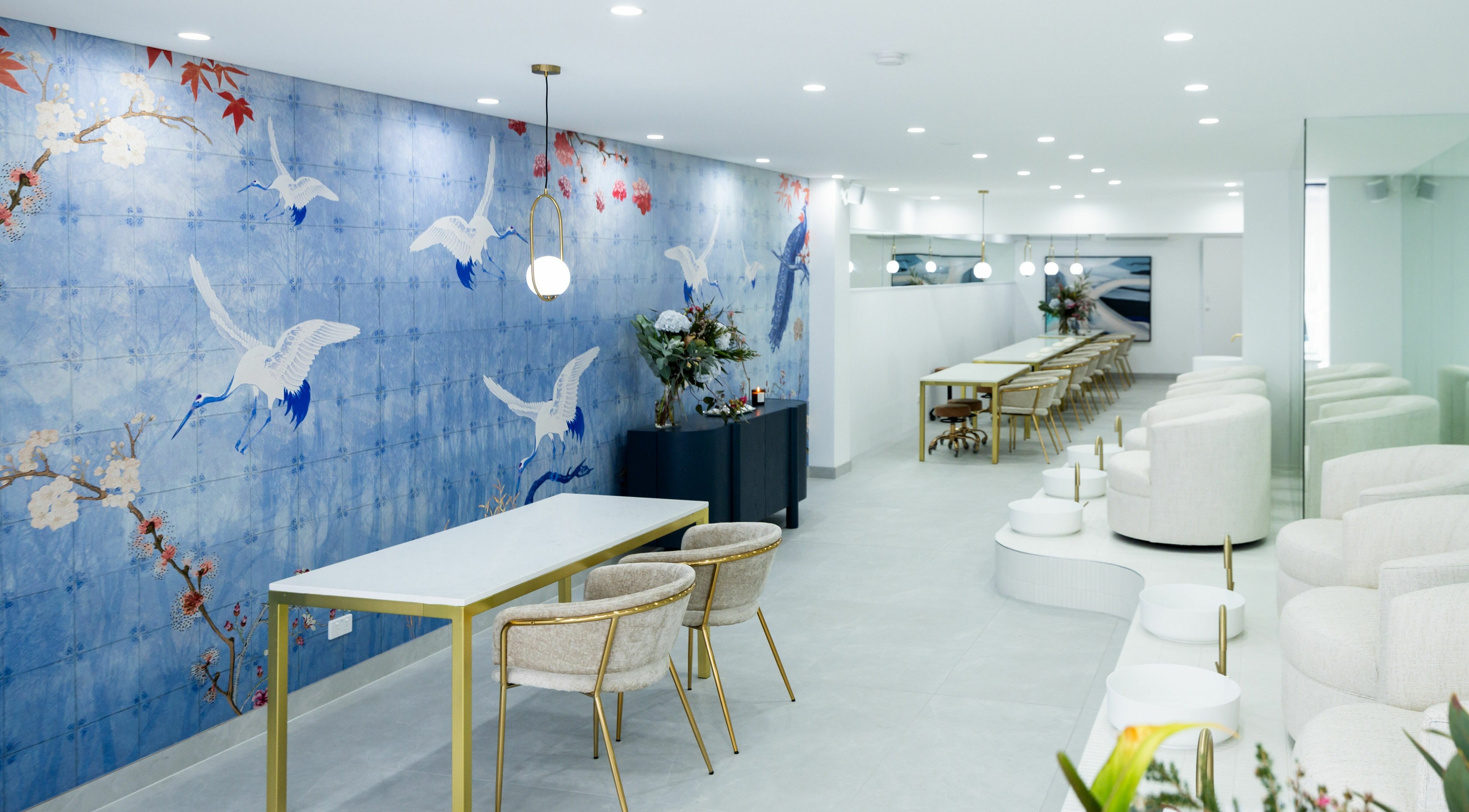 Elegant salon interior at Polished Paddington in Paddington, New South Wales, AU, featuring serene decor.