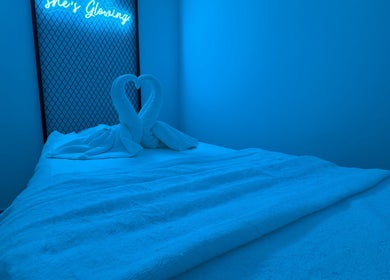Cozy treatment room with glowing lighting at Beauty Room Salon and Spa | Al Khwaneej, Dubai, Dubai, AE.