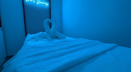 Cozy treatment room with glowing lighting at Beauty Room Salon and Spa | Al Khwaneej, Dubai, Dubai, AE.