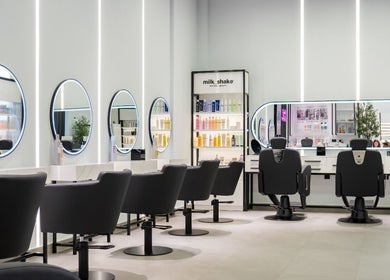Modern salon chairs and mirrors at Beauty Room Salon & Spa | Al Khwaneej, Dubai, Dubai, AE.