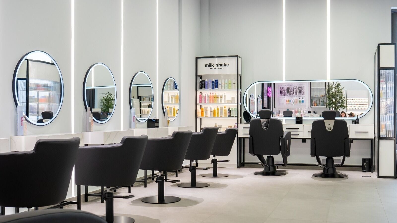 Modern salon chairs and mirrors at Beauty Room Salon & Spa | Al Khwaneej, Dubai, Dubai, AE.