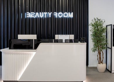 Reception area at Beauty Room Salon & Spa | Al Khwaneej, Dubai, Dubai, AE with sleek modern design.