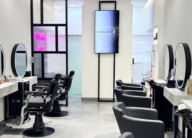 Modern salon chairs and mirrors at Beauty Room Salon & Spa | Nad Al Hammar Aswaaq, Dubai, Dubai, AE.