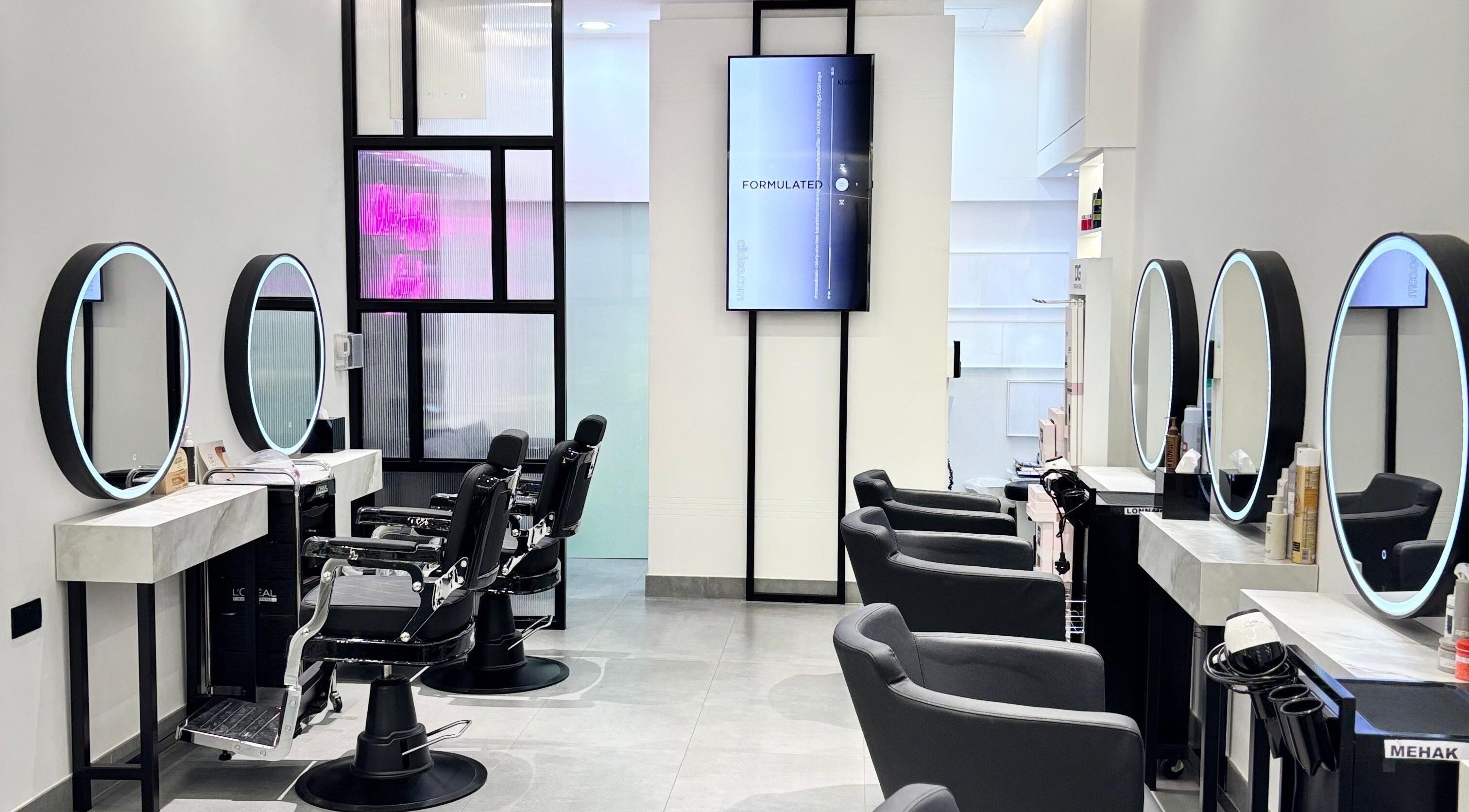 Modern salon chairs and mirrors at Beauty Room Salon & Spa | Nad Al Hammar Aswaaq, Dubai, Dubai, AE.