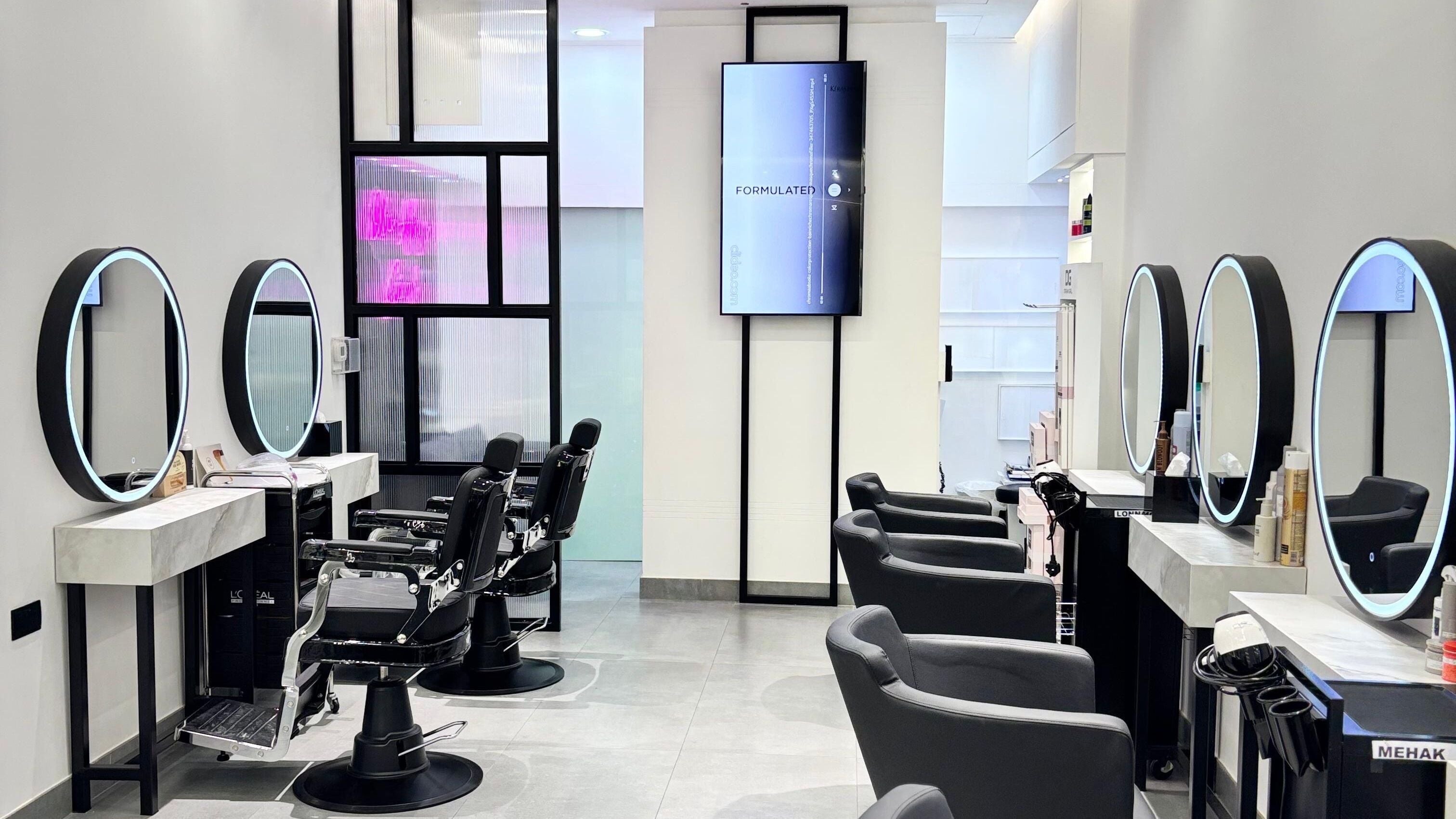 Modern salon chairs and mirrors at Beauty Room Salon & Spa | Nad Al Hammar Aswaaq, Dubai, Dubai, AE.