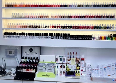 Vibrant nail polish display at Beauty Room Salon & Spa | Nad Al Hammar Aswaaq, Dubai, Dubai, AE.