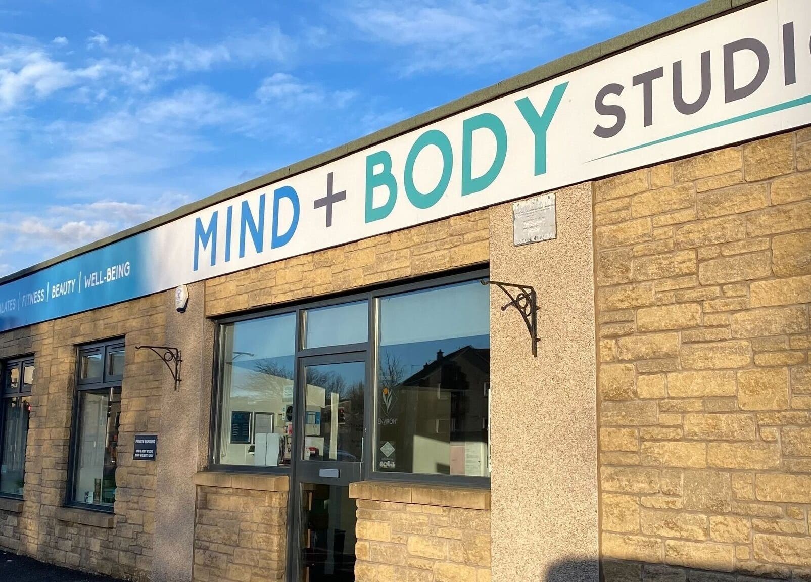 Front view of Mind & Body Studio in Kirkcaldy, Scotland, GB on a sunny day.