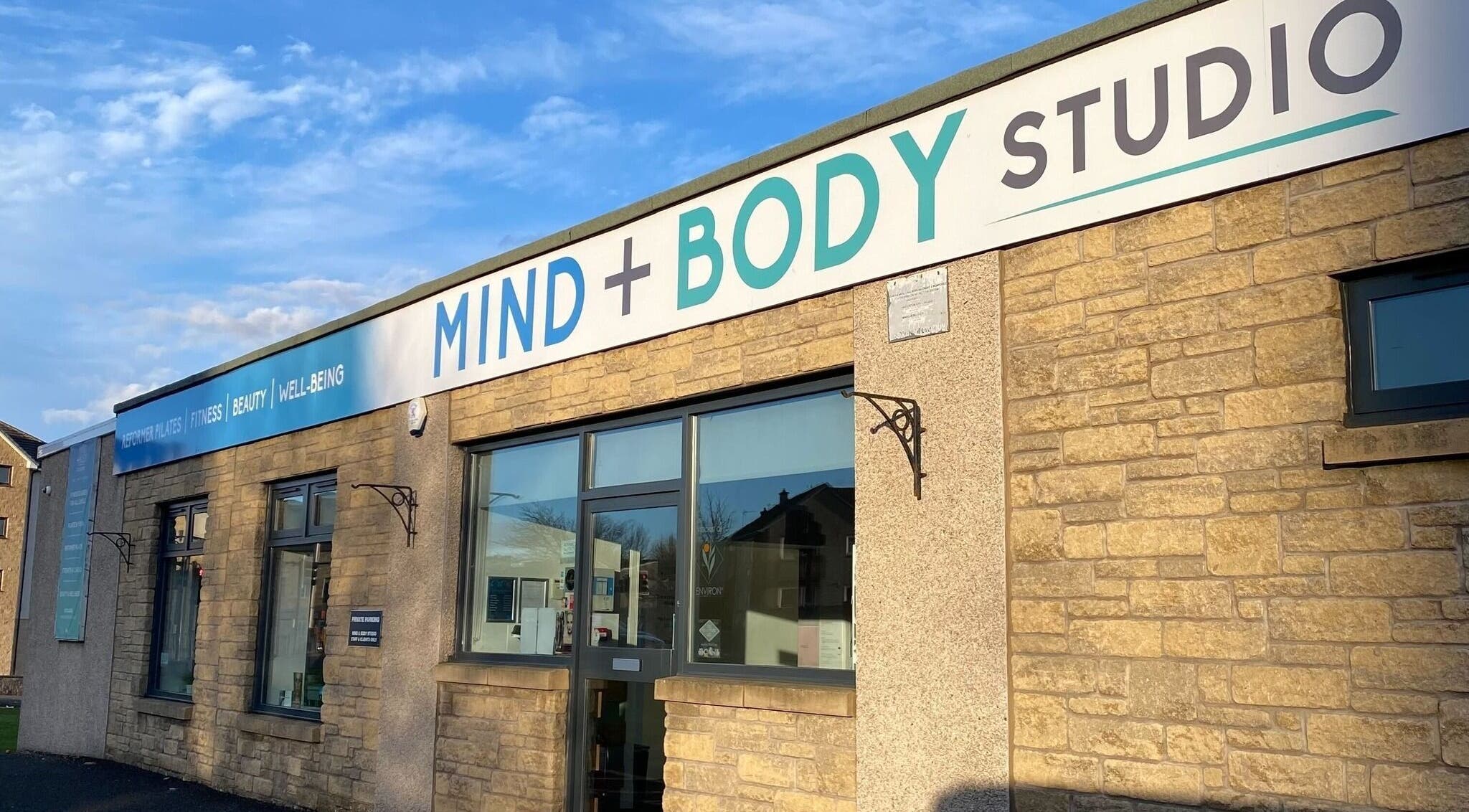 Front view of Mind & Body Studio in Kirkcaldy, Scotland, GB on a sunny day.