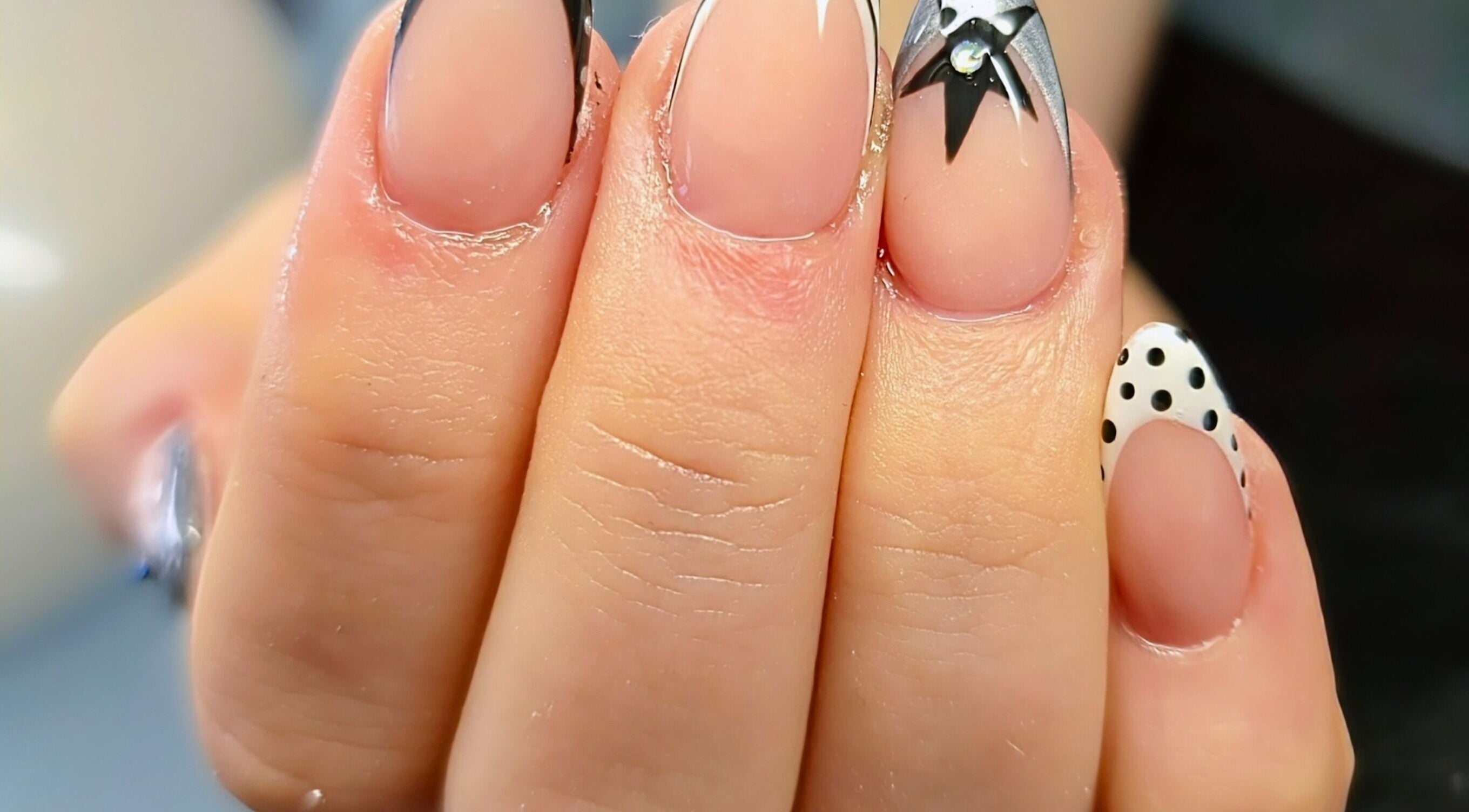 Elegant nail designs at EmPowered Nail Studio at Tinka Hair, Horsley, New South Wales, AU.