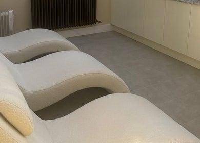 Relaxing lounge chairs at Head Bath Glasgow, Glasgow, Scotland, GB, offering a tranquil spa experience.