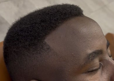 Gentleman with a fresh haircut at Syahrul Ilham, Riau Islands, Riau Islands, ID salon.