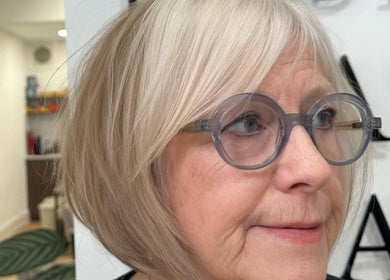 Elegant short hairstyle by Luke East Hair in Birmingham, England, GB. Perfect for a fresh, sophisticated look.