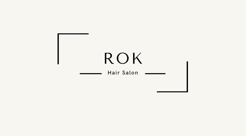 Elegant logo of ROK Hair Salon located in Livingston, Scotland, GB, featuring minimalist design.