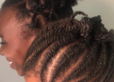 Elegant twisted hairstyles at 12 Teaspoons, Randburg, Gauteng, ZA highlighting expert African hair care.