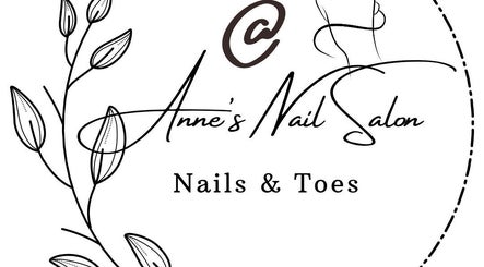 Stylish logo of At Anne's Nail Salon located in Pretoria, Gauteng, ZA, featuring floral design.
