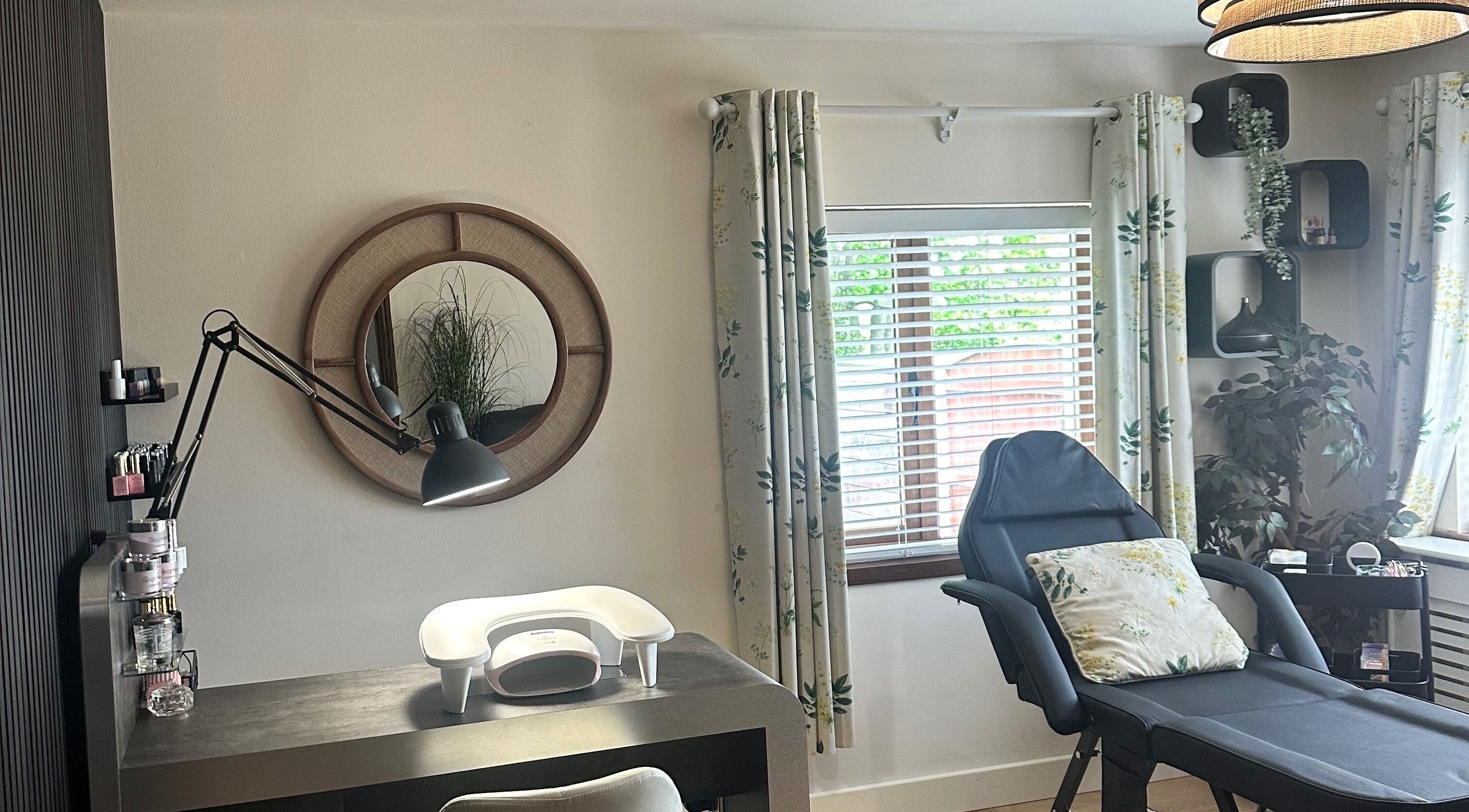 Serene beauty treatment room at Gypsy Bri’s Beauty in Preston, England, GB, showcasing elegant decor and modern facilities.