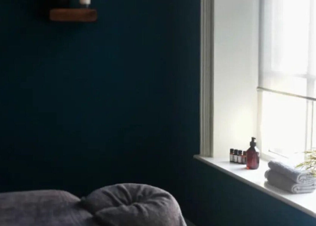 Relaxing massage room at Holistic BodyWork with Erica in Leeds, England, GB, featuring a calming ambiance.