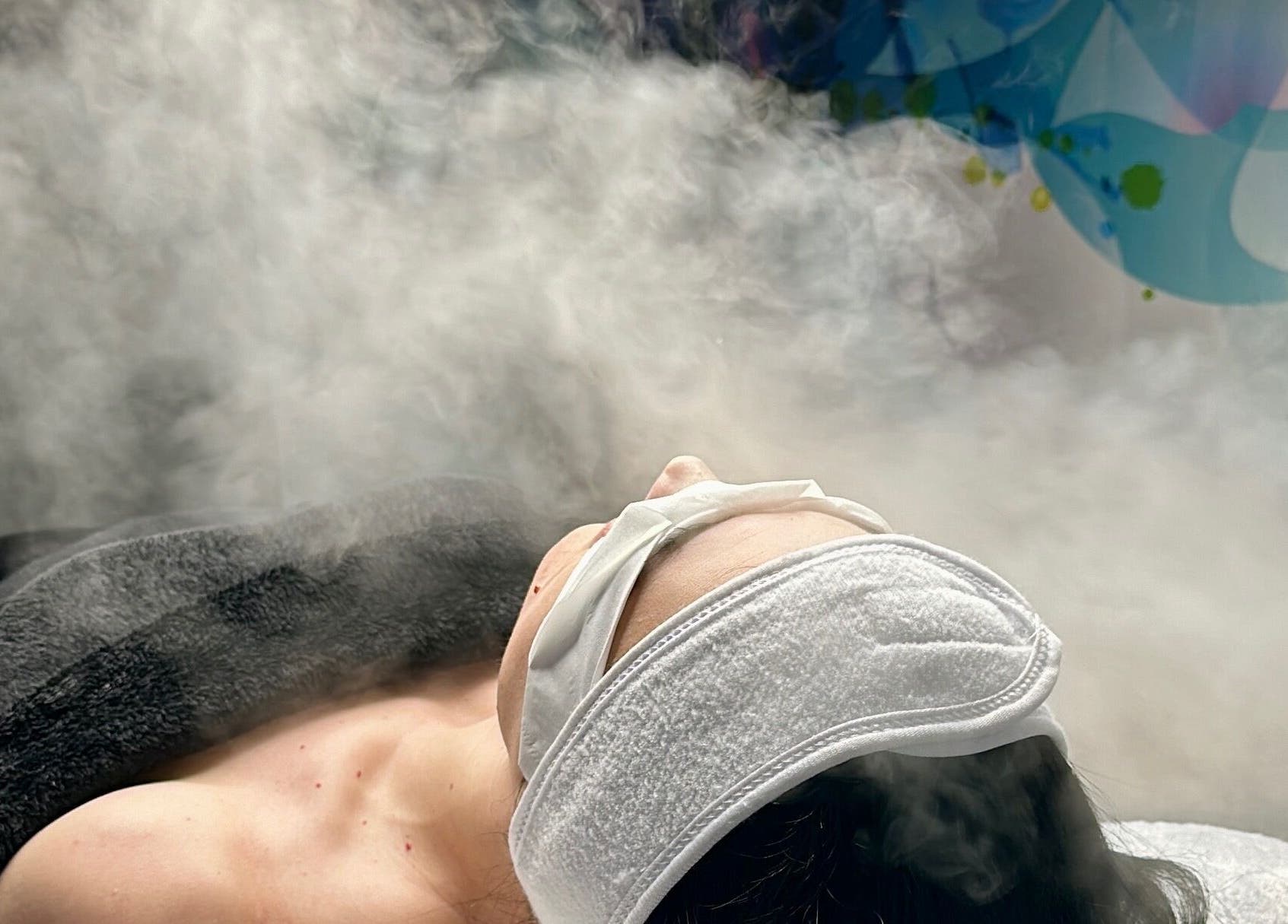 Facial steam therapy at AR Beauty Bar, Stevenage, England, GB providing ultimate relaxation and skincare.