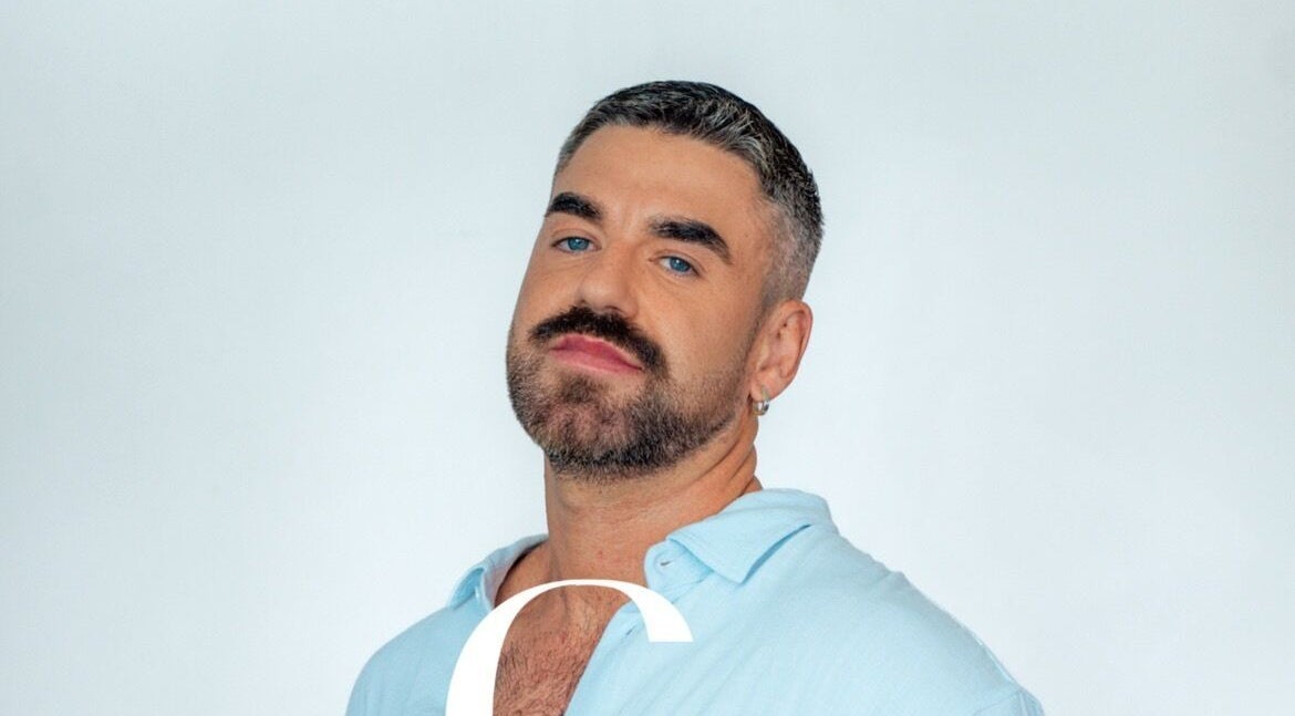 Man with a beard at Gerard Patrick Hair in Surry Hills, New South Wales, AU.