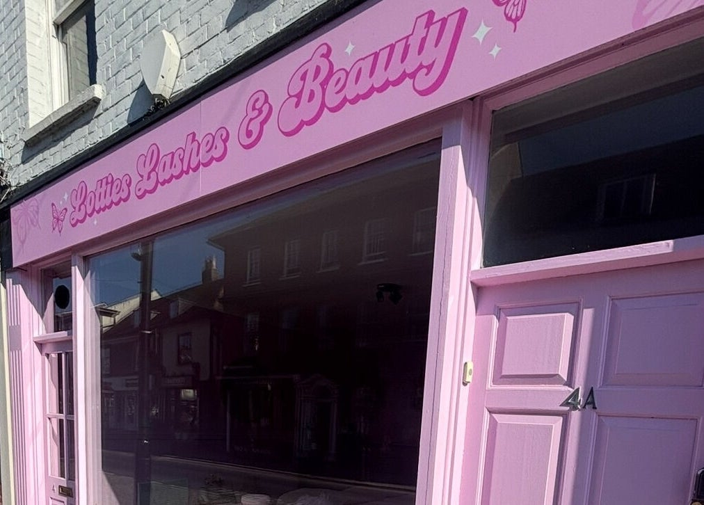 Lotties Lashes exterior in Sudbury, England, GB offers beauty and wellness services.