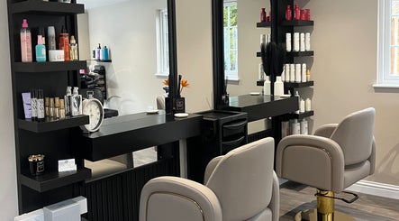 Elegant styling chairs and products at Hair by Tia in Stanway, England, GB.