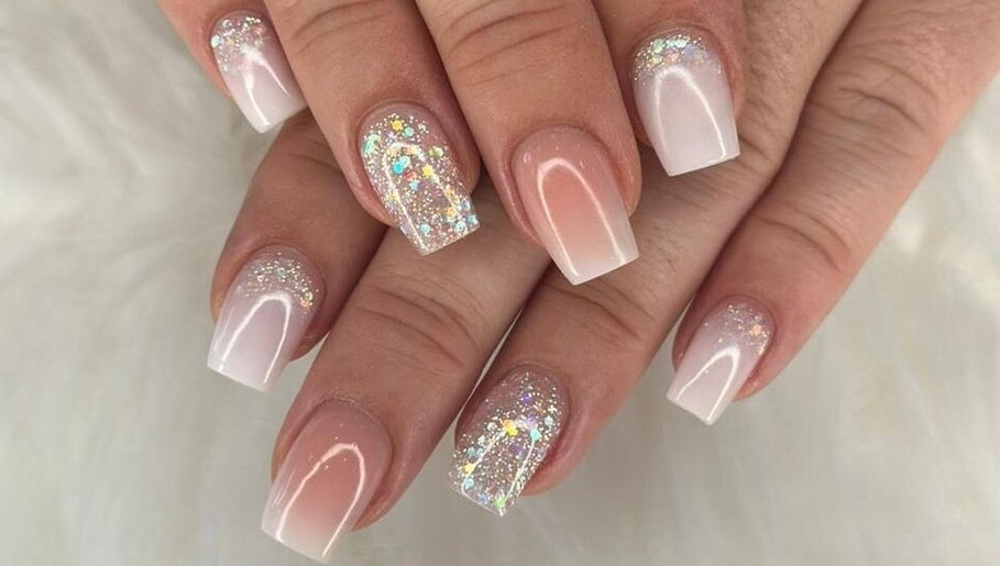 Elegant glitter nails at Nails by Zanecke, Boksburg, Gauteng, ZA. Perfect manicure for a touch of sparkle.