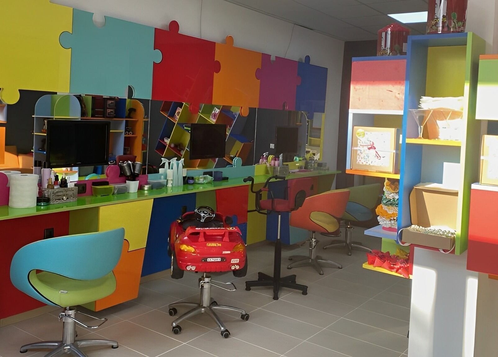 Цветна интериорна декорация в салон ПЪЗЕЛ Стара Загора, Стара Загора, BG.