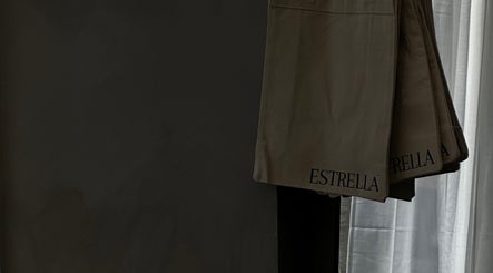 Elegant Estrella Salon drapes in San Diego, California, US adding a touch of luxury to the venue's decor.