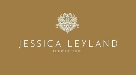 Logo of Jessica Leyland Acupuncture, Southampton, England, GB with ornate design on taupe background.